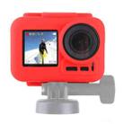 PULUZ Silicone Protective Case for DJI Osmo Action with Frame(Red) - 1