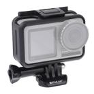 PULUZ Standard Border Frame ABS Protective Cage for DJI Osmo Action, with Buckle Basic Mount & Screw(Black) - 1