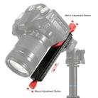 PULUZ Macro Focusing Rail Slider Close-up Shooting Tripod Head Quick Release Plate Holder - 10