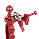 PULUZ Shutter Release Trigger Extension Adapter Lever Mount for Underwater Arm System(Red) - 6