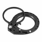 PULUZ Aluminum Alloy 67mm to 67mm Swing Wet-Lens Diopter Adapter Mount for DSLR Underwater Diving Housing(Black) - 2