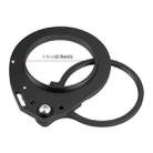 PULUZ Aluminum Alloy 67mm to 67mm Swing Wet-Lens Diopter Adapter Mount for DSLR Underwater Diving Housing(Black) - 3