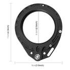 PULUZ Aluminum Alloy 67mm to 67mm Swing Wet-Lens Diopter Adapter Mount for DSLR Underwater Diving Housing(Black) - 4