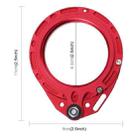 PULUZ Aluminum Alloy 67mm to 67mm Swing Wet-Lens Diopter Adapter Mount for DSLR Underwater Diving Housing(Red) - 4