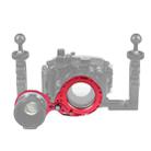 PULUZ Aluminum Alloy 67mm to 67mm Swing Wet-Lens Diopter Adapter Mount for DSLR Underwater Diving Housing(Red) - 6