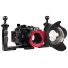 PULUZ Aluminum Alloy 67mm to 67mm Swing Wet-Lens Diopter Adapter Mount for DSLR Underwater Diving Housing(Red) - 7
