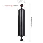 PULUZ 12.79 inch 32.5cm Length 60mm Diameter Dual Balls Carbon Fiber Floating Arm, Ball Diameter: 25mm, Buoyancy: 400g - 3