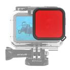 PULUZ Housing Diving Color Lens Filter for DJI Osmo Action(Red) - 1