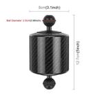 PULUZ 6.1 inch 15.5cm Length 80mm Diameter Dual Balls Carbon Fiber Floating Arm, Ball Diameter: 25mm, Buoyancy: 400g - 2