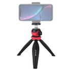 PULUZ 20cm Pocket Plastic Tripod Mount with 360 Degree Ball Head for Smartphones, GoPro, DSLR Cameras(Red) - 1