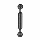 PULUZ 5 inch 13cm Length 20.8mm Diameter Dual Balls Carbon Fiber Floating Arm, Ball Diameter: 25mm(Black) - 2