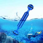 PULUZ 5 inch 12.7cm Length 20.8mm Diameter Dual Balls Carbon Fiber Floating Arm, Ball Diameter: 25mm(Blue) - 1