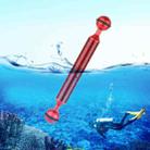 PULUZ  7 inch 18cm Length 20.8mm Diameter Dual Balls Carbon Fiber Floating Arm, Ball Diameter: 25mm(Red) - 1