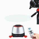 PULUZ Electronic 360 Degree Rotation Panoramic Tripod Head + Round Tray with Control Remote for Smartphones, GoPro, DSLR Cameras(Red) - 1