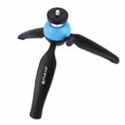 PULUZ Pocket Mini Tripod Mount with 360 Degree Ball Head & Phone Clamp for Smartphones(Blue) - 5