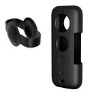 PULUZ Silicone Protective Case with Lens Cover for Insta360 ONE X(Black) - 2