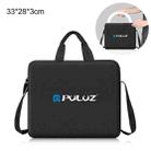 PULUZ 10 inch Ring LED Lights Portable Zipper Storage Bag Shoulder Handbags, Size: 33cm x 28cm x 3cm (Black) - 1