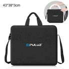 PULUZ 14 inch Ring LED Lights Portable Zipper Storage Bag Shoulder Handbags, Size: 43cm x 38cm x 3cm (Black) - 1