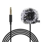 PULUZ 1.5m 3.5mm Jack Lavalier Wired Condenser Recording Microphone - 1