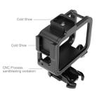 PULUZ for GoPro HERO8 Black Standard Border Aluminum Alloy Frame Mount Protective Case with Base Buckle & Long Screw(Black) - 4