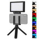 PULUZ Pocket 100 LED 800LM RGB Full Color Dimmable LED Color Temperature Vlogging On Camera Light Photography Fill Light for Canon, Nikon, DSLR Cameras, Smartphones(Black) - 1
