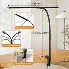 PULUZ Gooseneck Tube LED Fill Light Double Head Clip Desk Lamp (Black) - 3