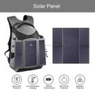PULUZ 3-Fold 14W Solar Power Outdoor Portable Dual Shoulders Backpack Camera Bag with USB Port & Earphone Hole(Grey) - 10