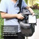 PULUZ 3-Fold 14W Solar Power Outdoor Portable Dual Shoulders Backpack Camera Bag with USB Port & Earphone Hole(Grey) - 11