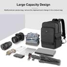 PULUZ Outdoor Portable Camera Dual Shoulders Backpack Laptop Bag (Black) - 6