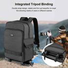 PULUZ Outdoor Portable Camera Dual Shoulders Backpack Laptop Bag (Black) - 7