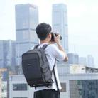 PULUZ Outdoor Portable Camera Dual Shoulders Backpack Laptop Bag (Black) - 10