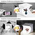 [US Warehouse] PULUZ 20cm Include 2 LED Panels Folding Portable 1100LM Light Photo Lighting Studio Shooting Tent Box Kit with 6 Colors Backdrops (Black, White, Yellow, Red, Green, Blue), Unfold Size: 24cm x 23cm x 23cm - 14