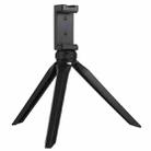 PULUZ Pocket Mini Plastic Tripod Mount with Phone Clamp for Smartphones(Black) - 2