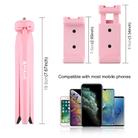 PULUZ Pocket Mini Plastic Tripod Mount with Phone Clamp for Smartphones (Pink) - 2