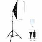 PULUZ 50x70cm Studio Softbox + 2m Tripod Mount + Single E27 30W 5700K White Light LED Bulb Photography Kit(US Plug) - 1