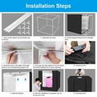 [US Warehouse] PULUZ 80cm Folding Portable 90W 14000LM High CRI White Light Photo Lighting Studio Shooting Tent Box Kit with 4 Colors Black, White, Orange, Green Backdrops - 4