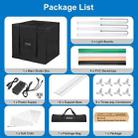 [US Warehouse] PULUZ 80cm Folding Portable 90W 14000LM High CRI White Light Photo Lighting Studio Shooting Tent Box Kit with 4 Colors Black, White, Orange, Green Backdrops - 5
