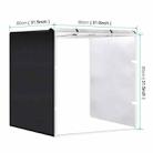 [US Warehouse] PULUZ 80cm Folding Portable 90W 14000LM High CRI White Light Photo Lighting Studio Shooting Tent Box Kit with 4 Colors Black, White, Orange, Green Backdrops - 6