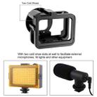 PULUZ for GoPro HERO12 Black /11 Black /10 Black /9 Black Thicken Housing Shell CNC Aluminum Alloy Protective Cage with Insurance Frame & 52mm UV Lens(Black) - 5