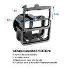 PULUZ for GoPro HERO12 Black /11 Black /10 Black /9 Black Thicken Housing Shell CNC Aluminum Alloy Protective Cage with Insurance Frame & 52mm UV Lens(Black) - 7