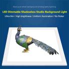 PULUZ 38cm 1000LM LED Photography Shadowless Light Lamp Panel Pad with Switch, Metal Material, No Polar Dimming Light, 33.3cm x 33.3cm Effective Area - 2