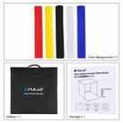 PULUZ 40cm Photo Softbox Portable Folding Studio Shooting Tent Box Kits with 5 Colors Backdrops (Red, Yellow, Blue, White, Black), Size: 40cm x 40cm x 40cm - 15