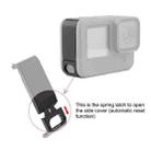 PULUZ Metal Battery Side Interface Cover for GoPro Hero11 Black / HERO10 Black / HERO9 Black(Black) - 2