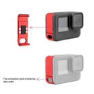 PULUZ Metal Battery Side Interface Cover for GoPro HERO12 Black /11 Black /10 Black /9 Black(Red) - 3