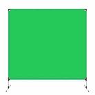 PULUZ 2 x 2m Photo Studio Background Green Nylon Lycra Backdrops Cutout Picture Backdrop Bracket Stand(Green) - 1