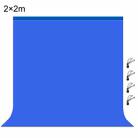 PULUZ 2m x 2m Photography Background Thickness Photo Studio Background Cloth Backdrop(Blue) - 1