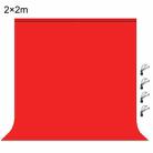 PULUZ 2m x 2m Photography Background Thickness Photo Studio Background Cloth Backdrop(Red) - 1