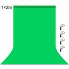 PULUZ 1m x 2m Photography Background Thickness Photo Studio Background Cloth Backdrop(Green) - 1