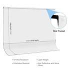 PULUZ 3m x 2m Photography Background Thickness Photo Studio Background Cloth Backdrop (White) - 2