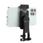 PULUZ 360 Degree Rotating Horizontal Vertical Shooting Phone ABS Clamp Holder Bracket For iPhone, Galaxy, Huawei, Xiaomi, Sony, HTC, Google and other Smartphones (Black) - 1